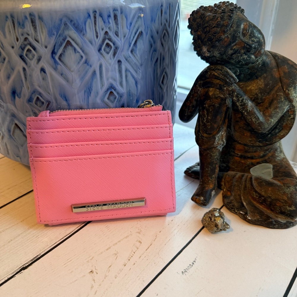 Steve Madden | Pink Slim Cardholder Wallet - Picture 2 of 7